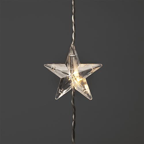 LED Lichtervorhang mit Sternen 120 ww LED 3703-103