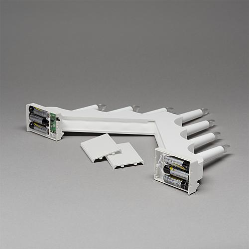 LED Holzleuchter mattweiß 2322-205