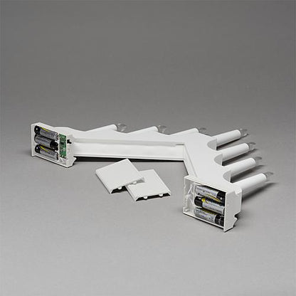 LED Holzleuchter mattweiß 2322-205