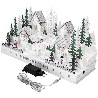 LED Holzsilhouette 'Dorf' 3265-210