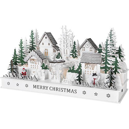 LED Holzsilhouette 'Dorf' 3265-210
