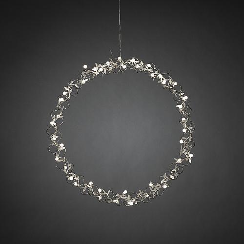 LED Metallkranz silberfarben 1788-303