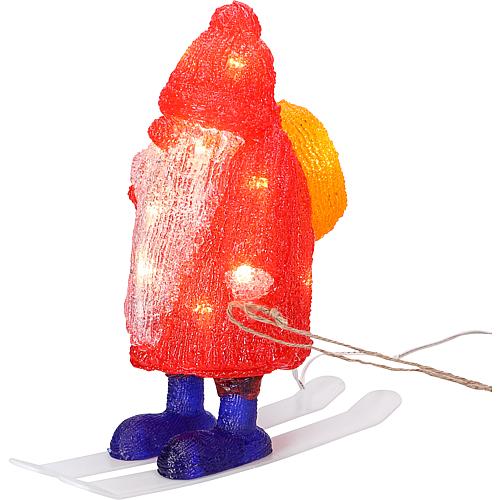 LED Acryl Weihnachtsmann und Rentier 40 ww LED