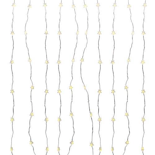 EGB LED-Micro-Bündel-Lichterkette mit Sternen 200 ww LED 10 Stränge 4027236043423