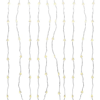 EGB LED-Micro-Bündel-Lichterkette mit Sternen 200 ww LED 10 Stränge 4027236043423