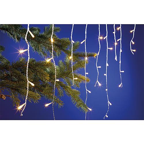 EGB LED-Eisregen-Lichterkette 90 LED transp Kabel 4027236043461
