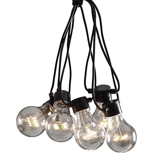 LED-Biergartenkette System Basis-Set 10 flg. warmweiß 2398-100