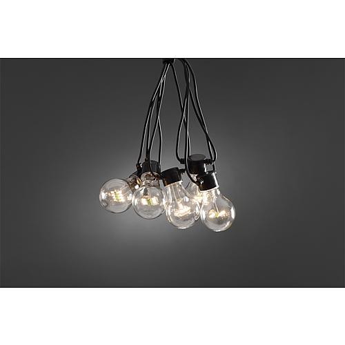 LED-Biergartenkette System Basis-Set 10 flg. warmweiß 2398-100