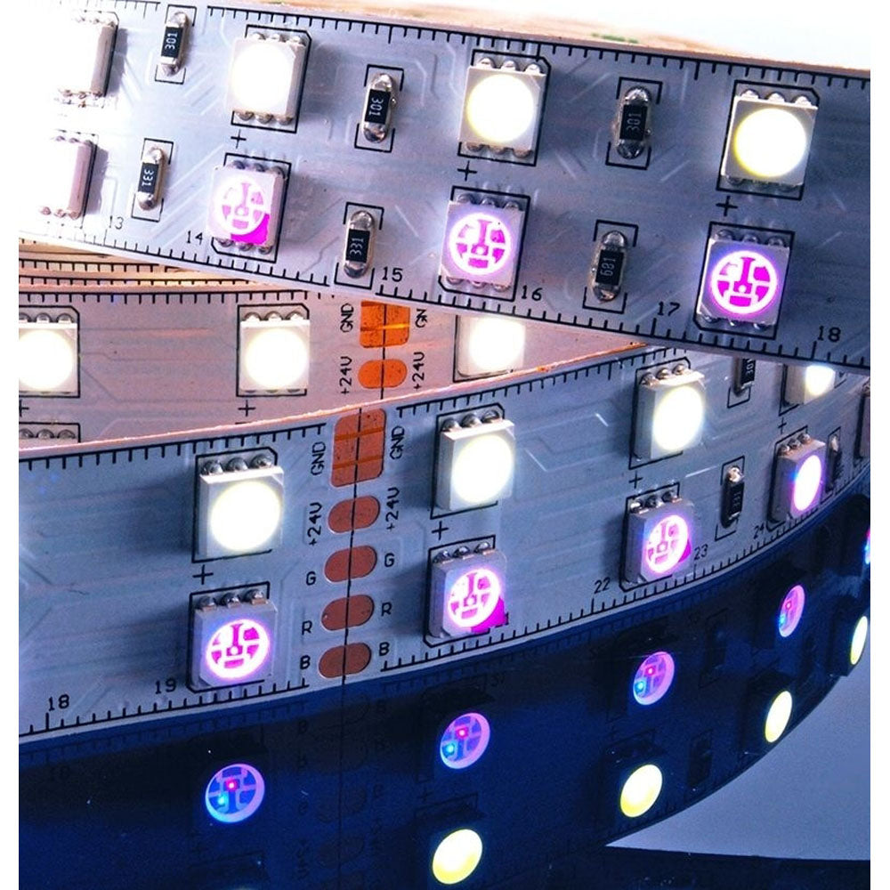 Deko-Light 5050-2x60-24V-RGB+6000K-3m 75W Weiß