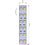 Deko-Light 5050-2x60-24V-RGB+6000K-3m 75W Weiß