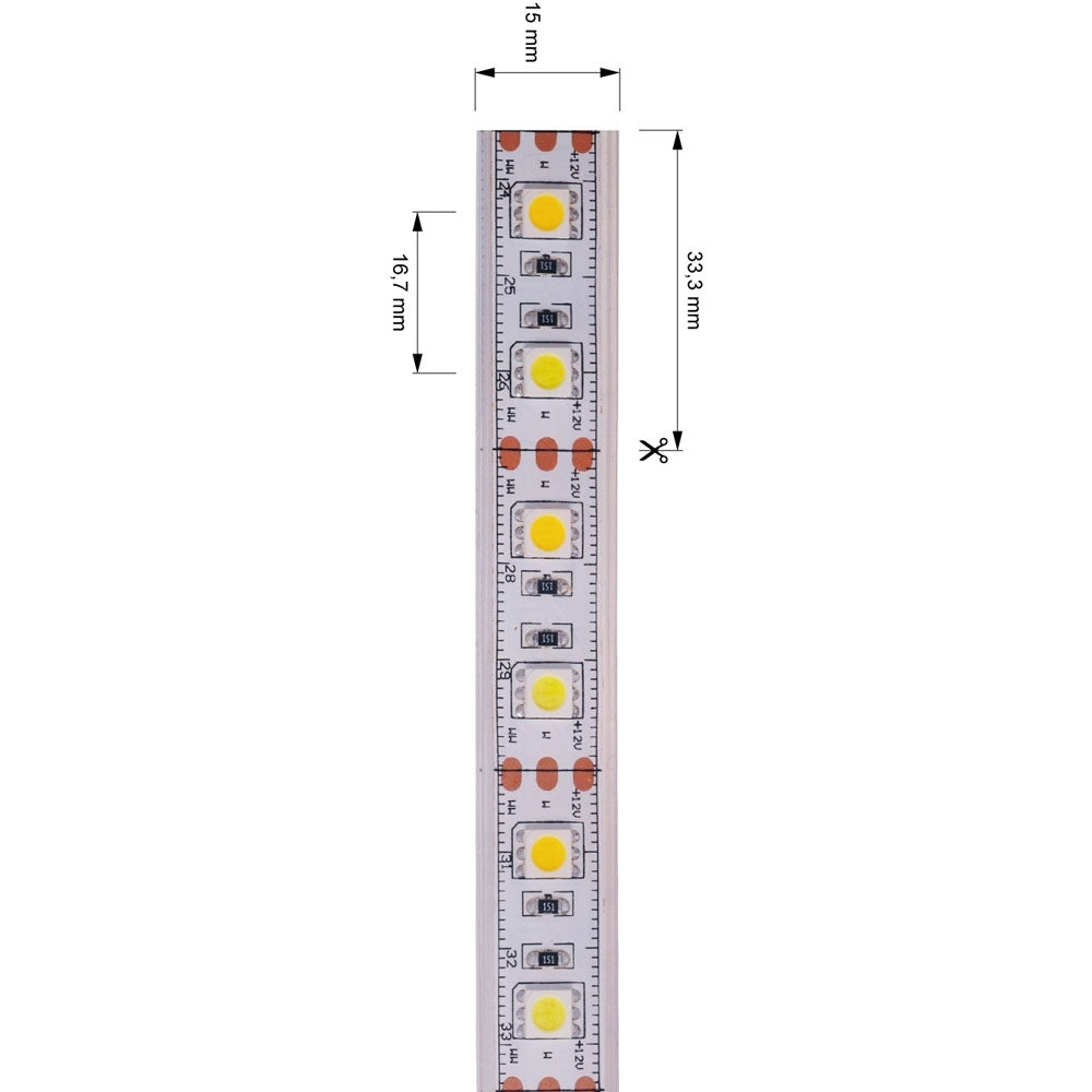 Deko-Light 5050-60-12V-3000K+6500K-5m 50W Weiß