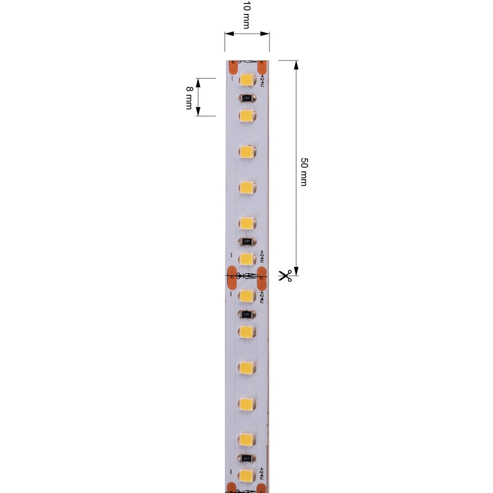Deko-Light 2835-120-24V-6000K-5m 100W Weiß