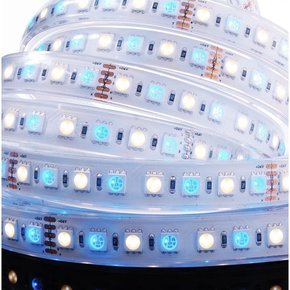 Deko-Light 5050-96-24V-RGB+2800K-5m-Silikon 65W Weiß