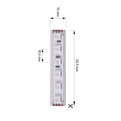 Deko-Light 5050-96-24V-RGB-5m-Silikon 65W Weiß