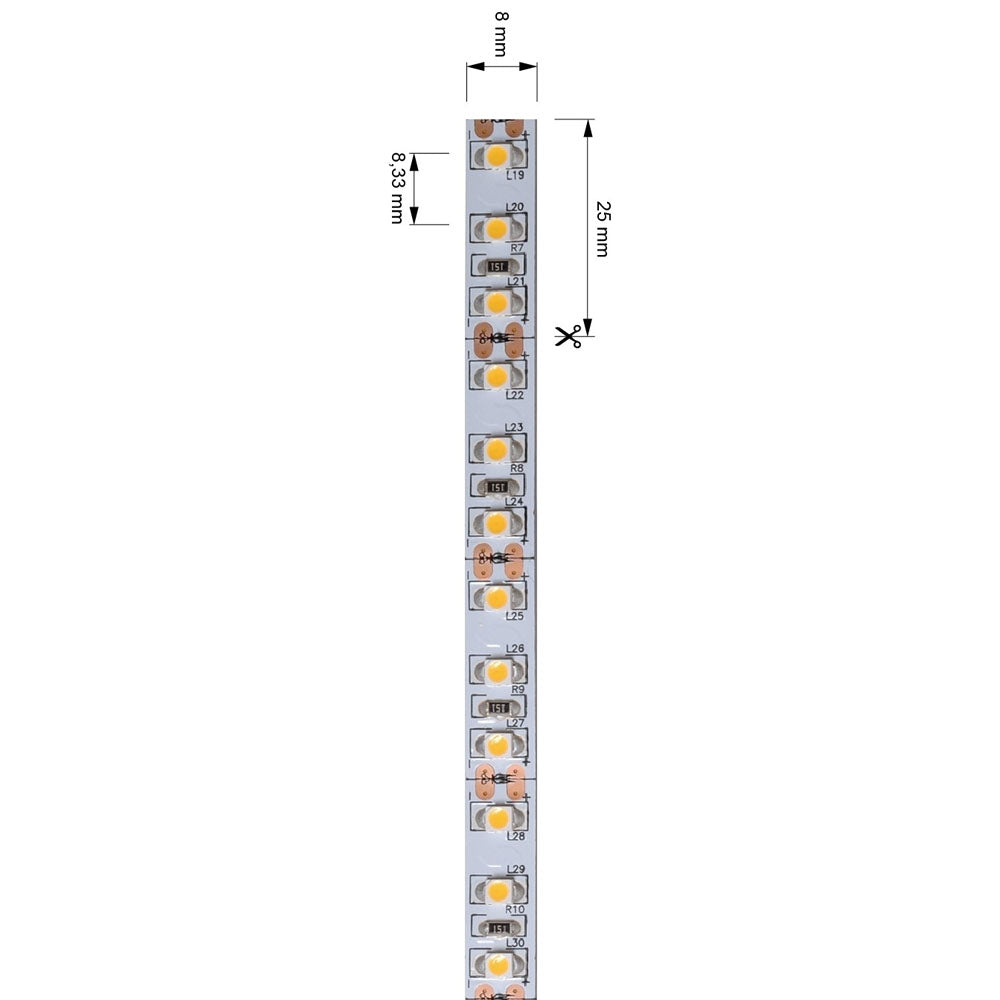 Deko-Light LED-Lichtband 3528 12V 7,2W/m 530lm/m 2700K L: 500cm