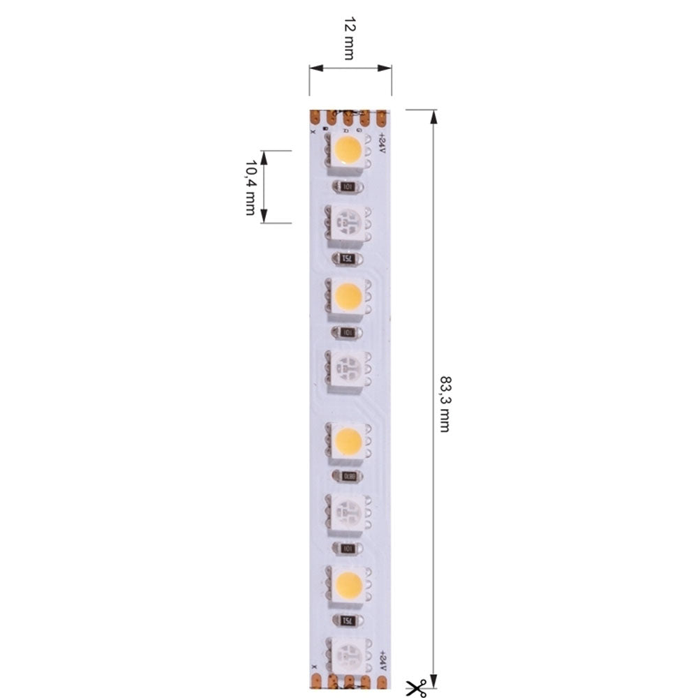 Deko-Light LED-Lichtband 5050 24V 23W/m 740lm/m RGB 6200K L: 500c