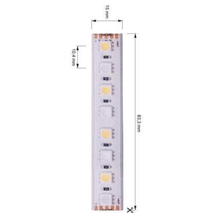 Deko-Light 5050-96-24V-RGB+4200K-5m-Silikon 115W Weiß
