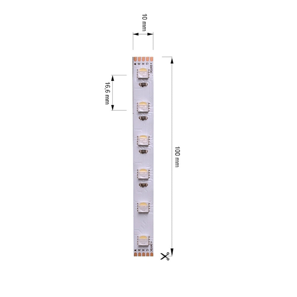 Deko-Light LED-Lichtband 5050 24V 15W/m 490lm/m RGB 3000K L: 500c