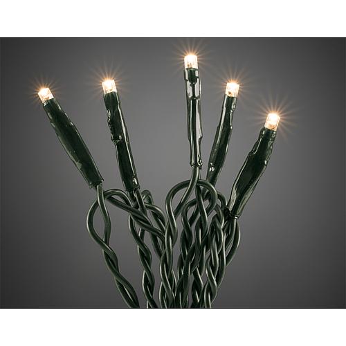 Micro LED-Lichterkette 50 flg. ww, grünes Kabel6353-120