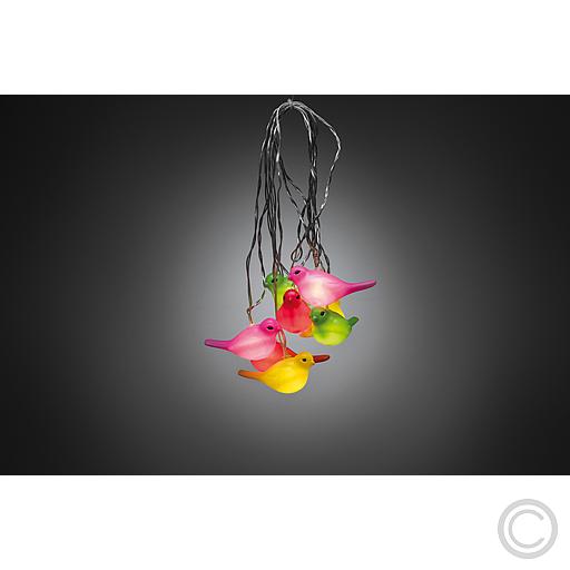 LED Dekolichterkette bunte Vögel 1476-503
