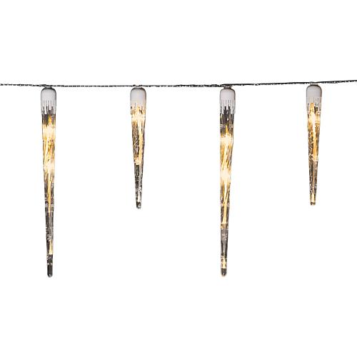 LED Eiszapfen-Lichtervorhang außen 16 Zapfen2746-802