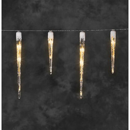 LED Eiszapfen-Lichtervorhang außen 16 Zapfen2746-802