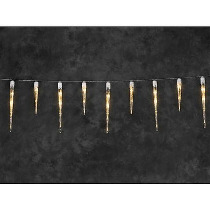 LED Eiszapfen-Lichtervorhang außen 16 Zapfen2746-802