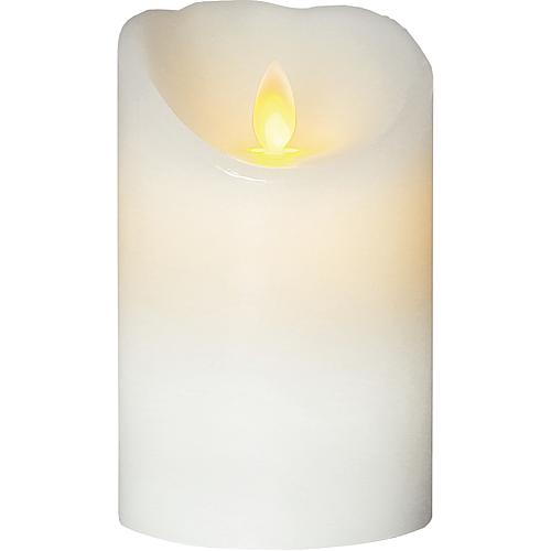 LED-Wachskerze 'Glim Frost' weiß 068-85
