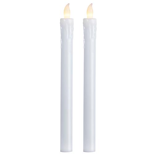 ***LED-Kerzen 2er-Set 'Presse' weiß 066-60