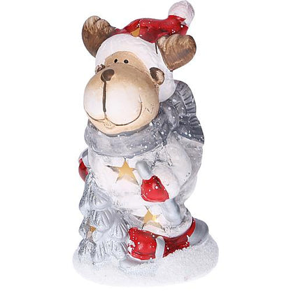 LED-Keramik-Figur 'Friends' Rentier 991-16