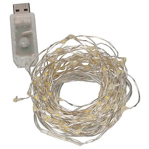 LED-Draht-Lichterkette 'Dew Drops' mit USB Anschluss 456-50