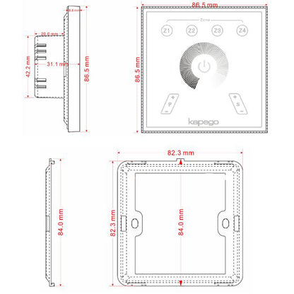 Deko-Light Touchpanel RF Single  Weiß