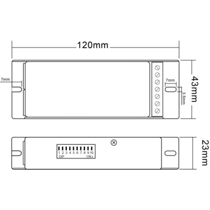Deko-Light Dimmer R-DMX 3+1  Schwarz