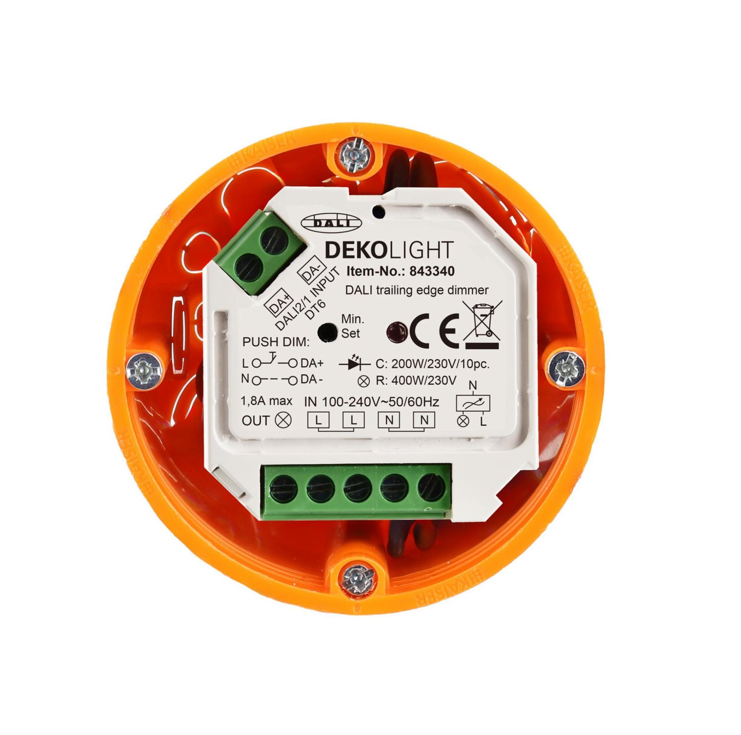 Deko-Light DALI, Triac-Dimmer, 100-240V, 400W, IP20