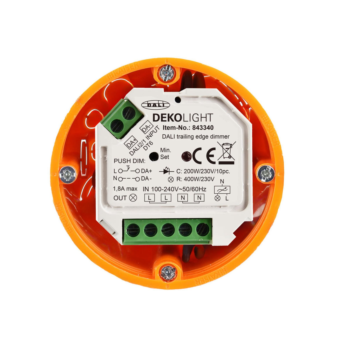 Deko-Light DALI, Triac-Dimmer, 100-240V, 400W, IP20