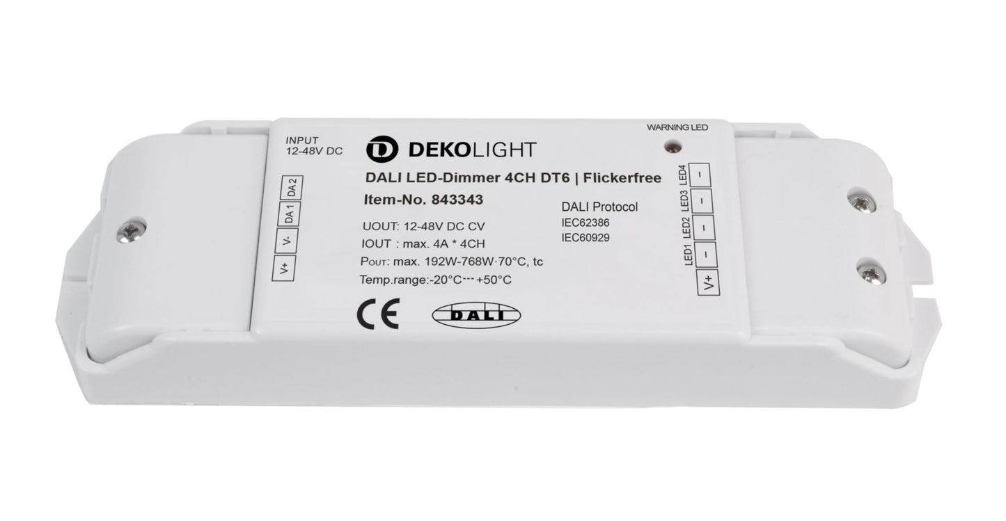 Deko-Light DALI 2 PWM Dimmer CV 4CH, 12-48V, 4A/CH, DT6