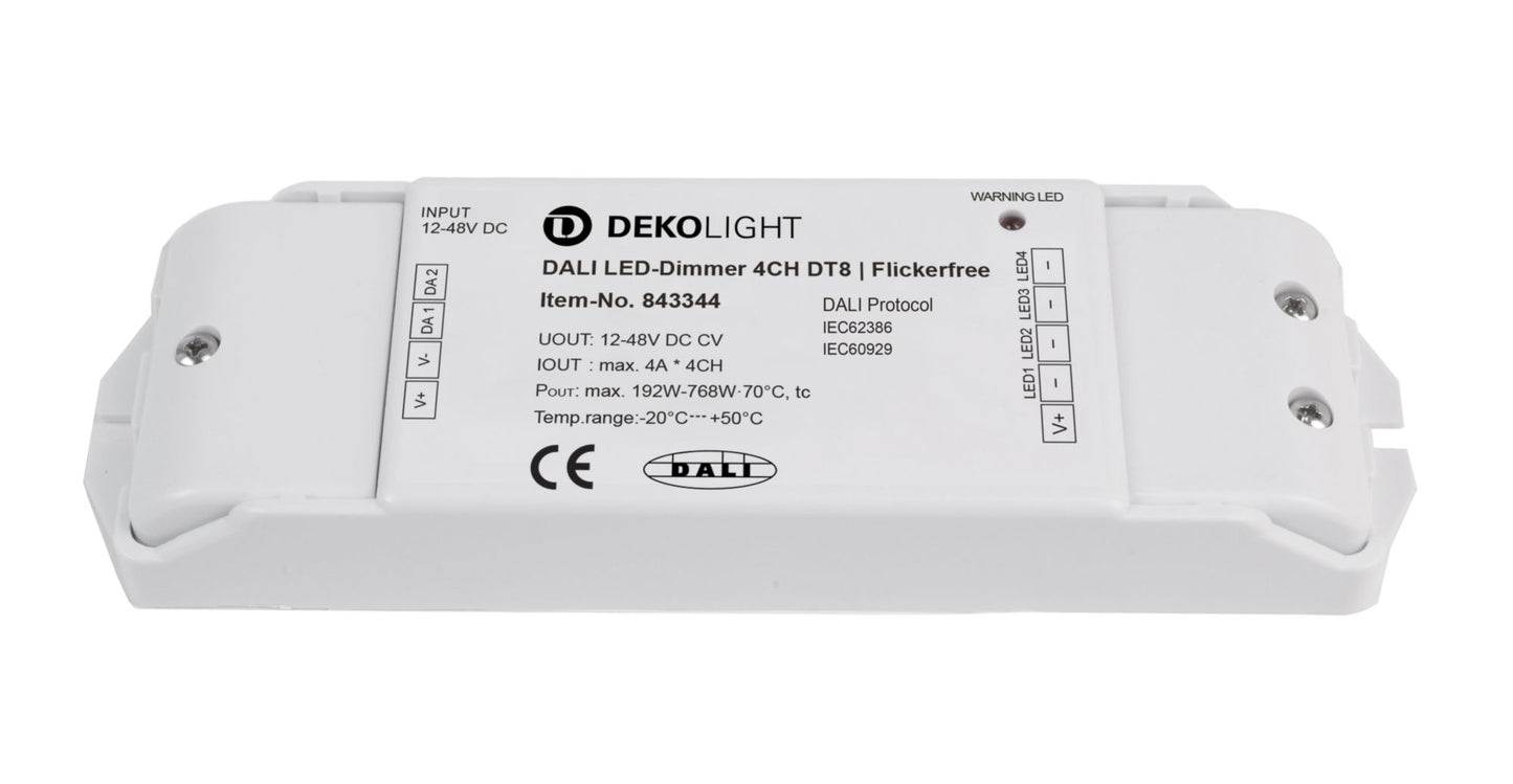 Deko-Light DALI 2 PWM Dimmer CV 4CH, 12-48V, 4A/CH, DT8