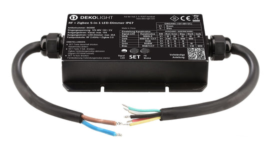 Deko-Light RF-smart, LED-Dimmer 5-in1, 5 Kanal, 12-48V, 20A, IP67