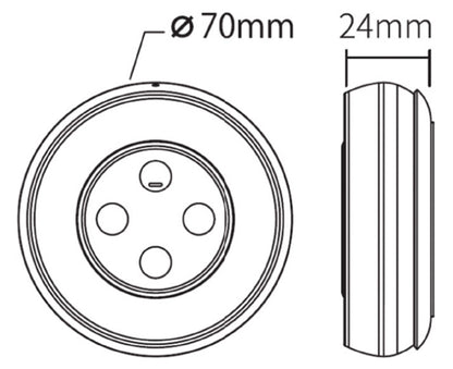 Deko-Light RF-smart, Fernbedienung, weiß, 1 Zone, Single/CCT, IP20