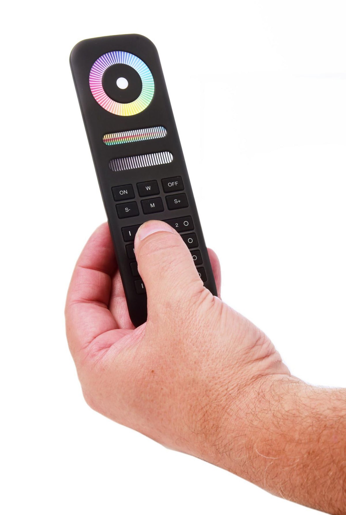 Deko-Light RF-smart, Fernbed., schwarz, 8 Zo, Single/CCT/RGB/RGBW/RGB+CCT