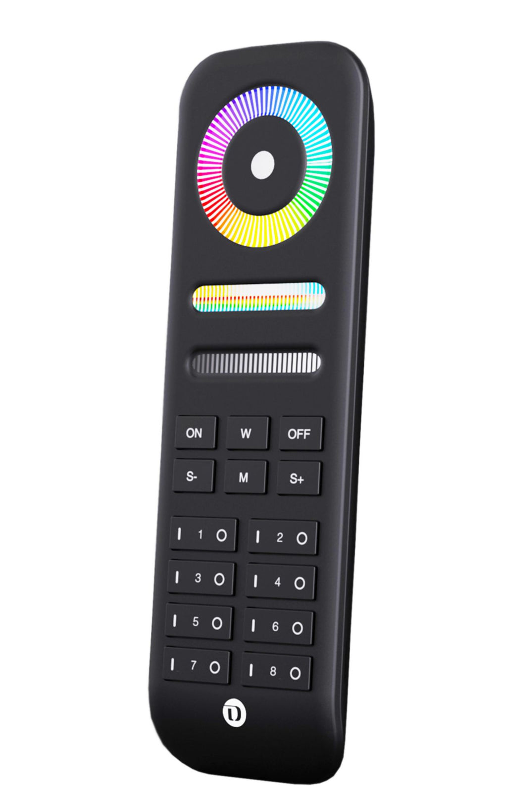 Deko-Light RF-smart, Fernbed., schwarz, 8 Zo, Single/CCT/RGB/RGBW/RGB+CCT