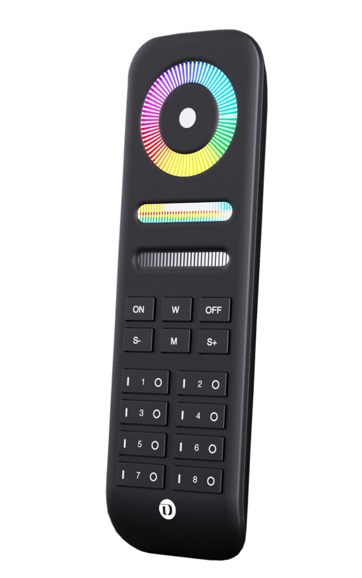 Deko-Light RF-smart, Fernbed., schwarz, 8 Zo, Single/CCT/RGB/RGBW/RGB+CCT