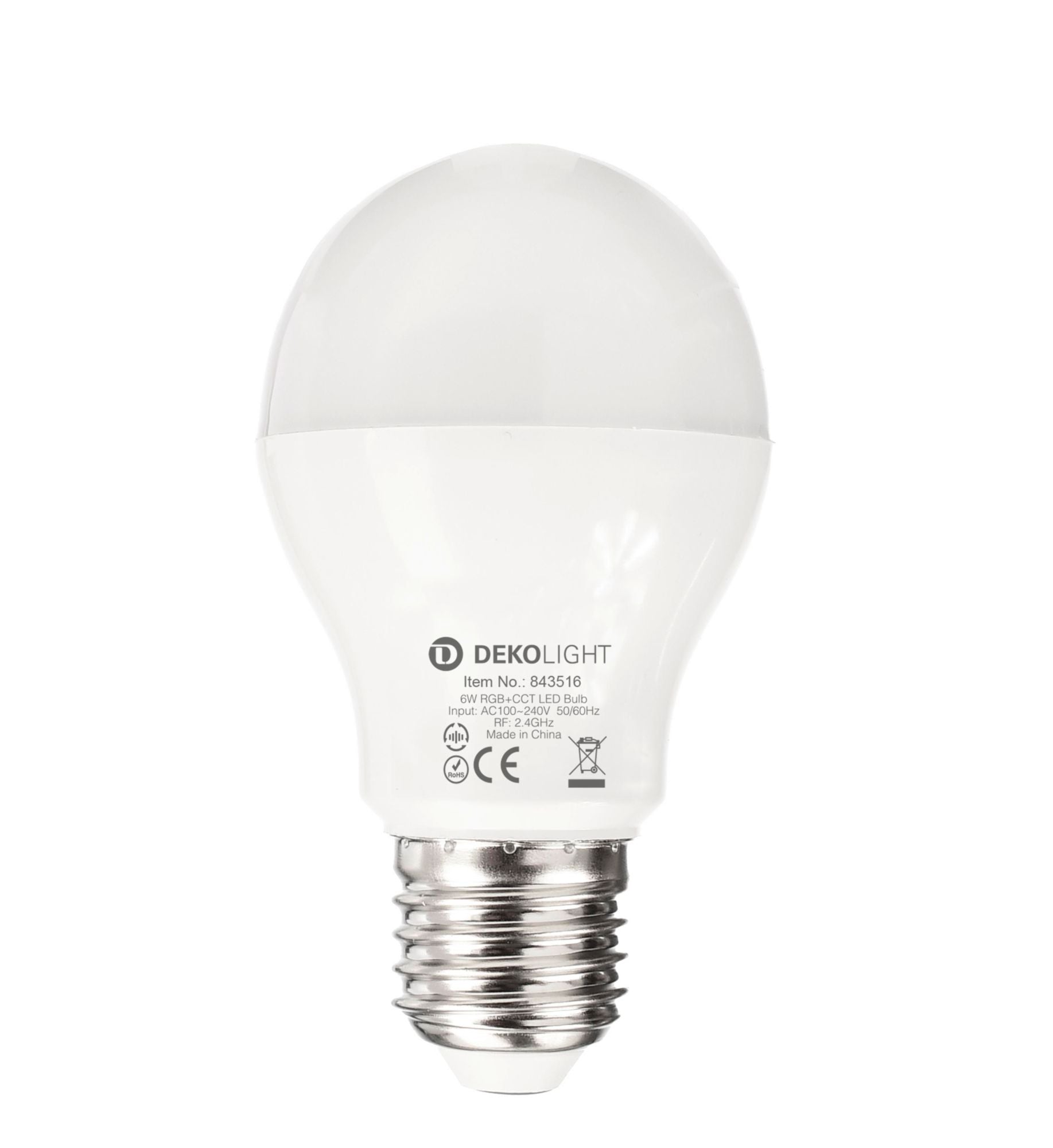 Deko-Light RF-smart, E27, RF, 6 W, RGB+2700-6500 K, 220 Grad