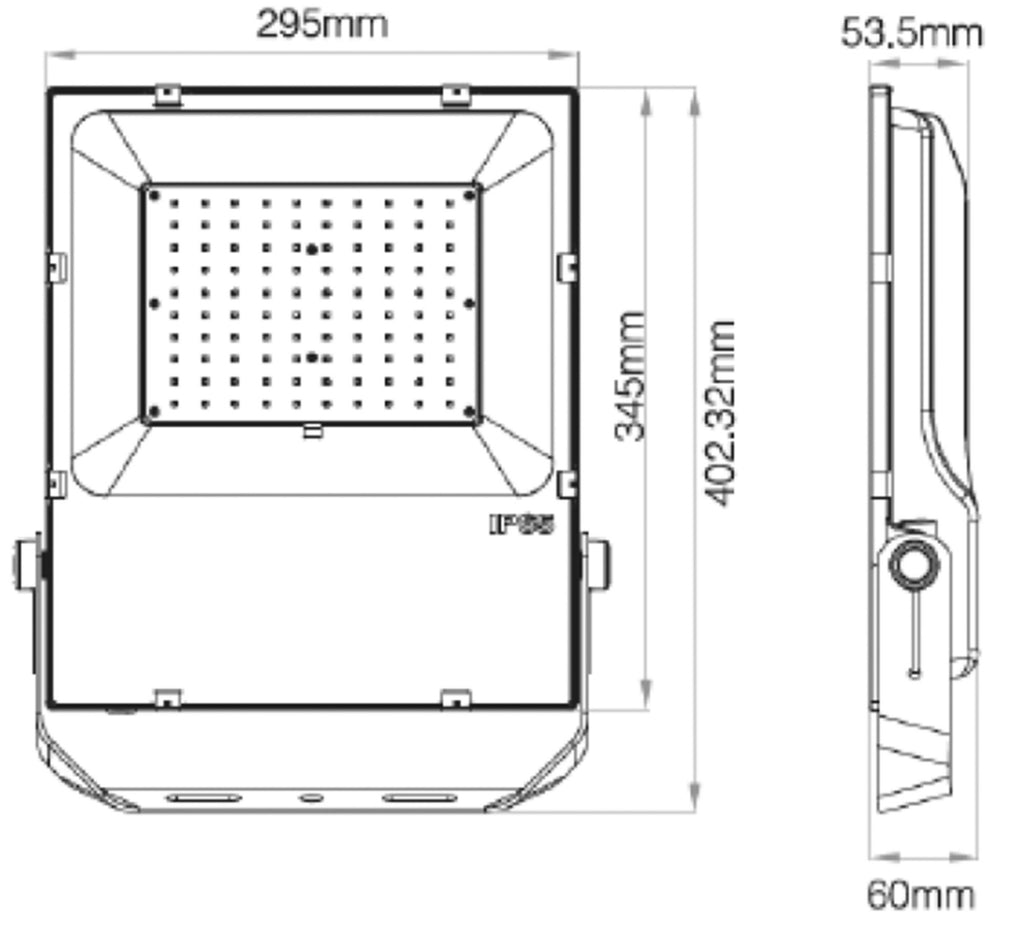 Deko-Light RF-smart, Flood, 100 W, RGB+2700-6500 K, Schwarz
