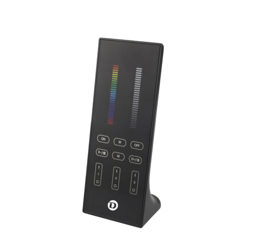 Deko-Light RF-smart, Standfernbedienung, schwarz, 3 Zonen, Single/CCT/RGB/RGBW/RGB+CCT