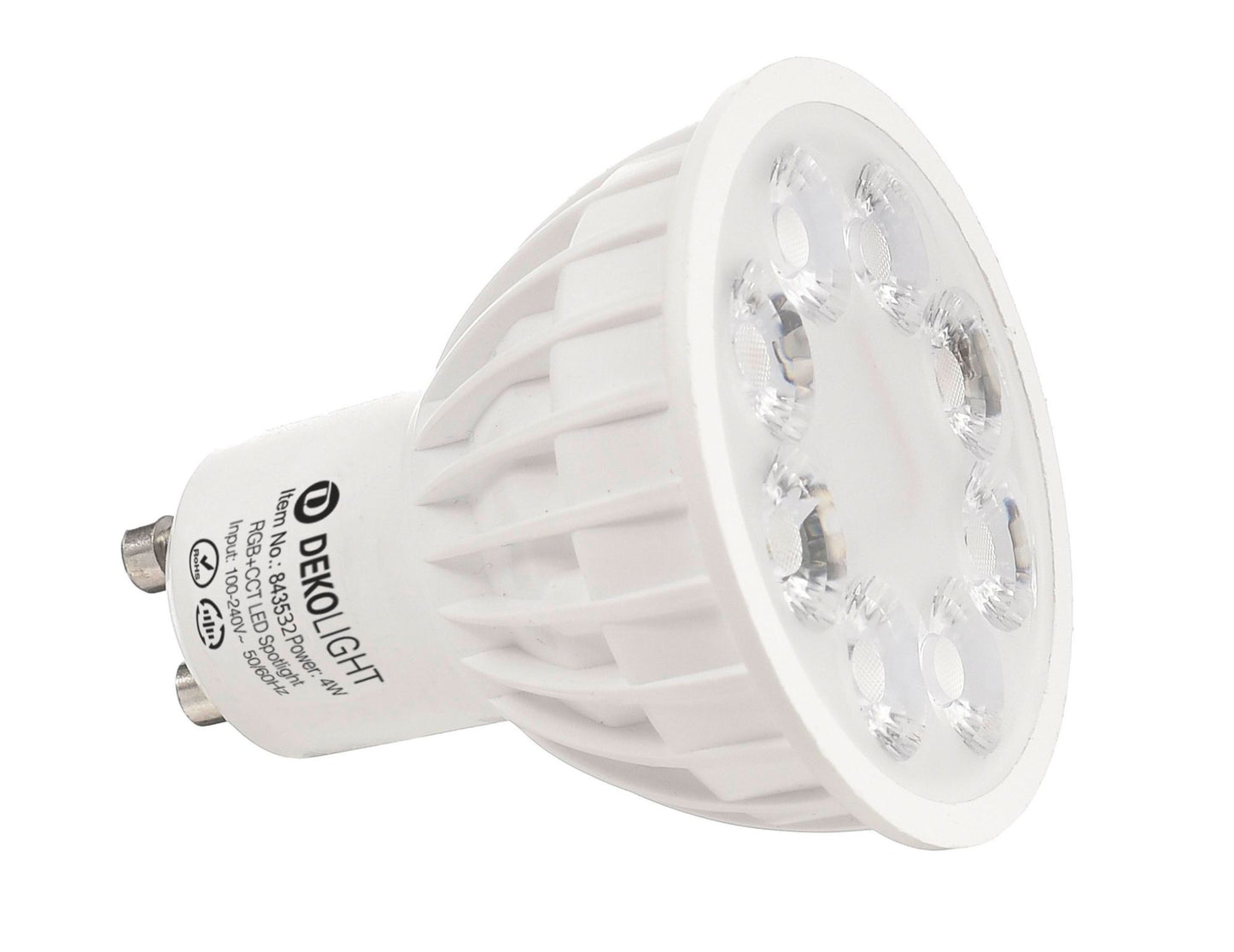 Deko-Light RF-smart, GU10, RF+Zigbee, 4 W, RGB+2700-6500 K, 25 Grad
