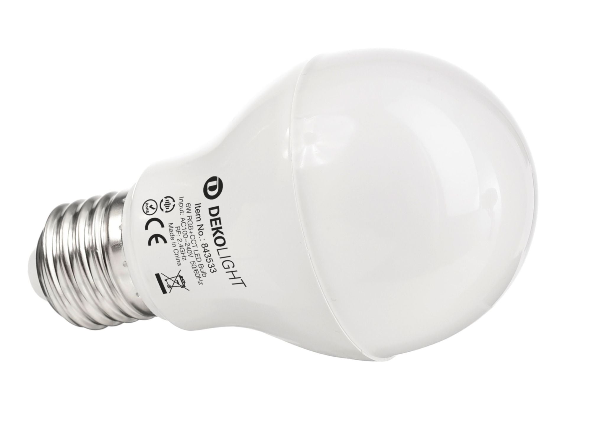 Deko-Light RF-smart, E27, Rf+Zigbee, 6 W, RGB+2700-6500 K, 220 Grad