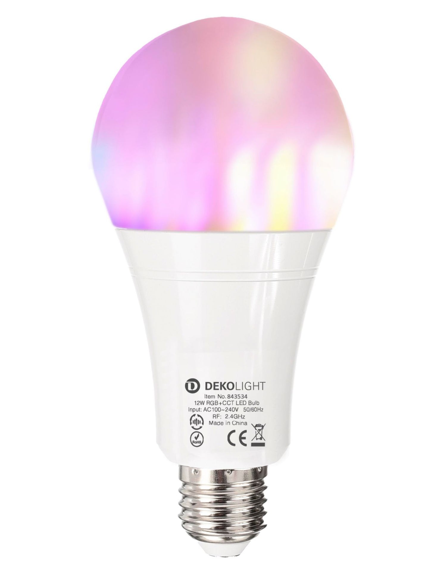 Deko-Light RF-smart, E27, RF+Zigbee, 12 W, RGB+2700-6500 K, 220 Grad