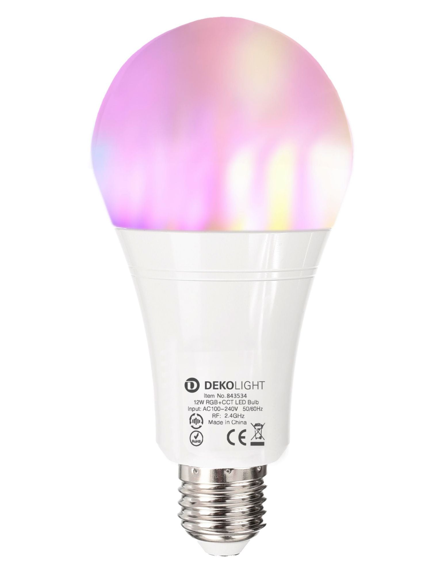 Deko-Light RF-smart, E27, RF+Zigbee, 12 W, RGB+2700-6500 K, 220 Grad