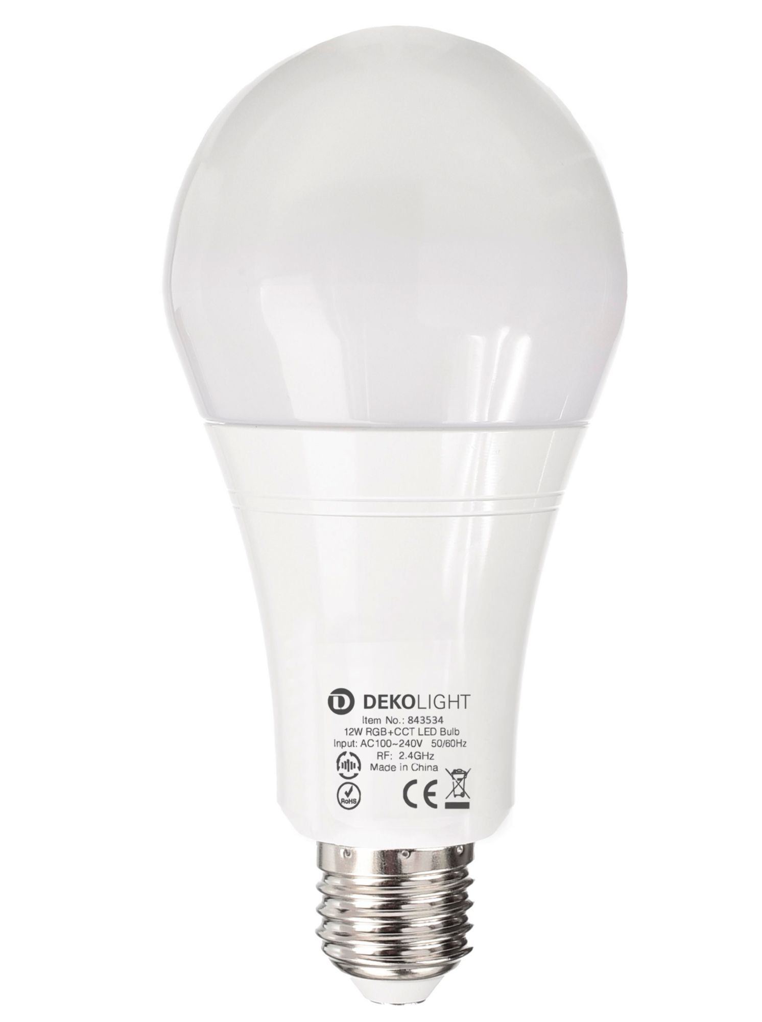 Deko-Light RF-smart, E27, RF+Zigbee, 12 W, RGB+2700-6500 K, 220 Grad